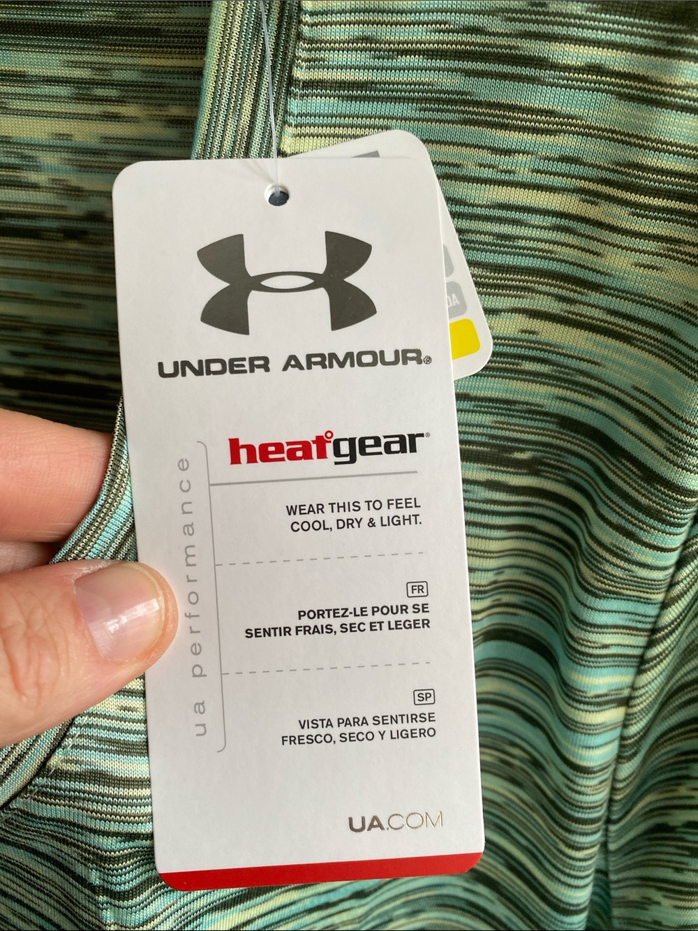 Under Armour HEAT GEAR Women's V-Neck Long Sleeve Top - Athletic Fit size large - Picture 5 of 8